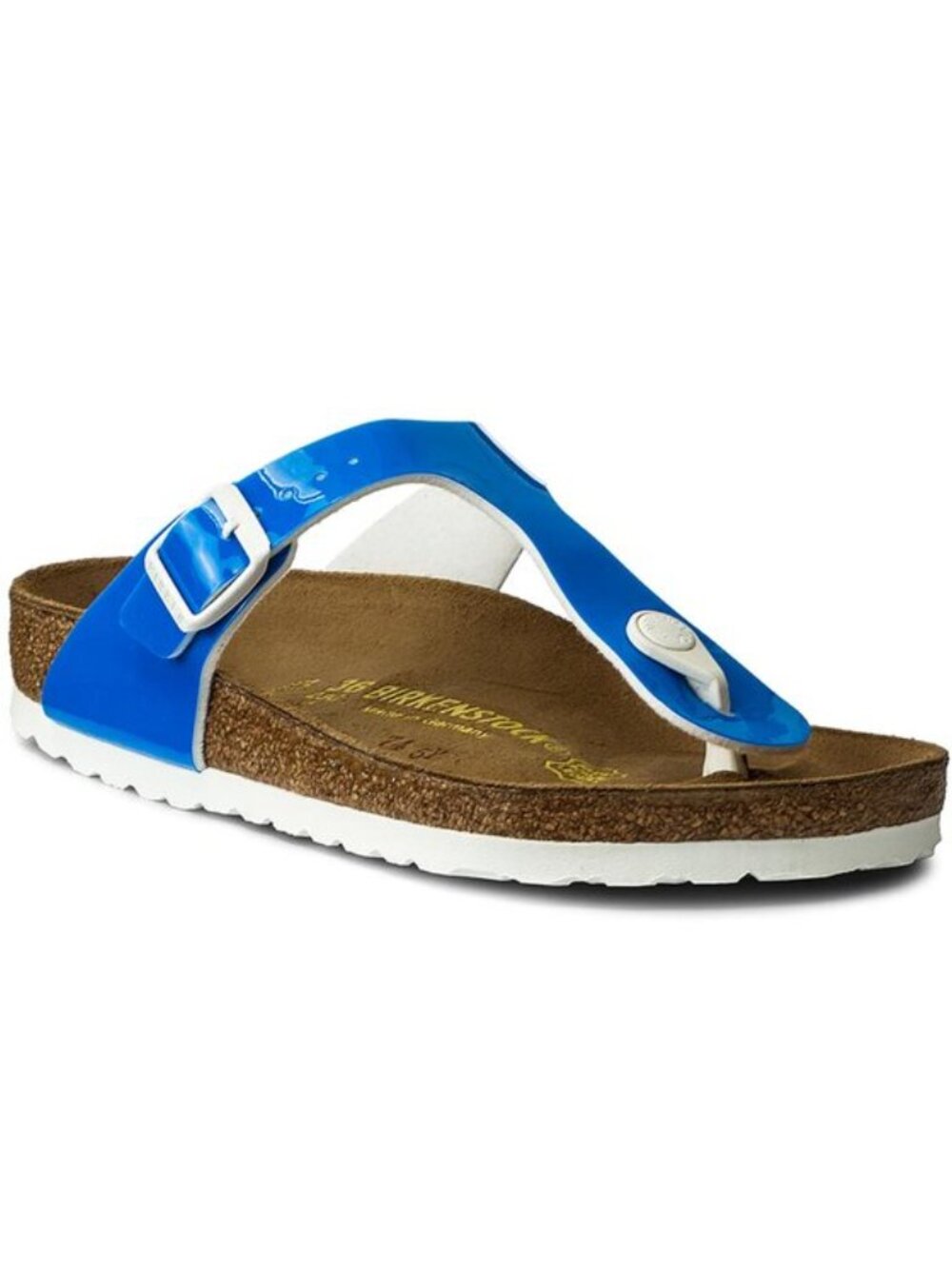 Birkenstock Blue Patent Women's Gizeh Sandal